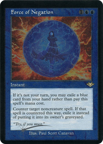 Force of Negation Retro Frame Foil Etched (Modern Horizons)  - Foil
