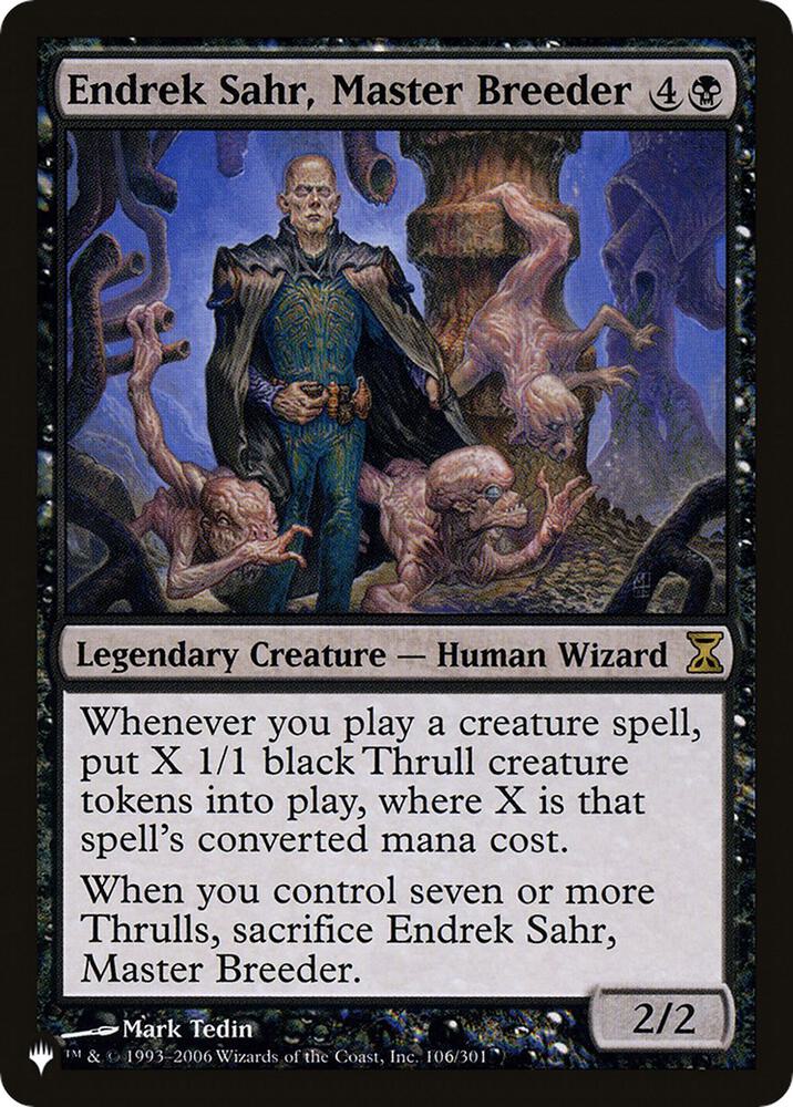 Endrek Sahr Master Breeder (The List Reprints) 
