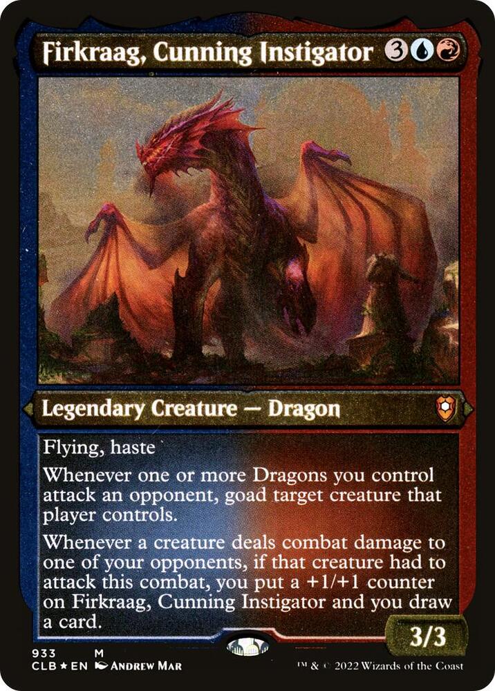 Firkraag, Cunning Instigator (Display Commander) 933 (Commander Legends: Battle for Baldur's Gate)  - Thick Stock Etched Foil