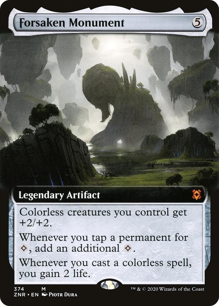 Forsaken Monument Extended Art (Zendikar Rising)  - Foil