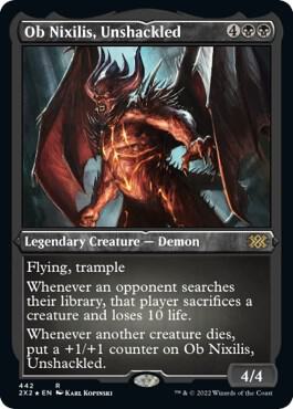 Ob Nixilis Unshackled Foil Etched (Double Masters 2022)  - Foil