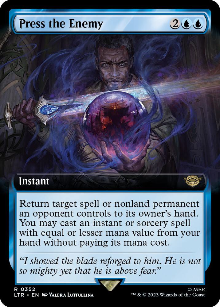 Press the Enemy Extended Art (Universes Beyond: The Lord of the Rings: Tales of Middle-earth) 