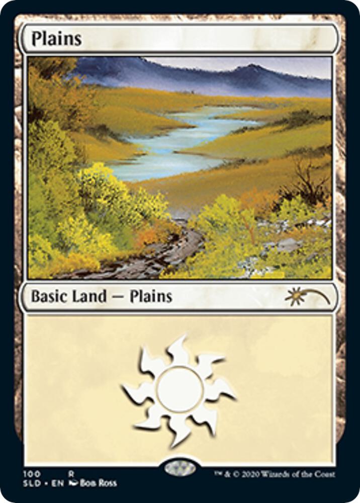 Plains 100 Bob Ross (Secret Lair Drop Series)  - Foil