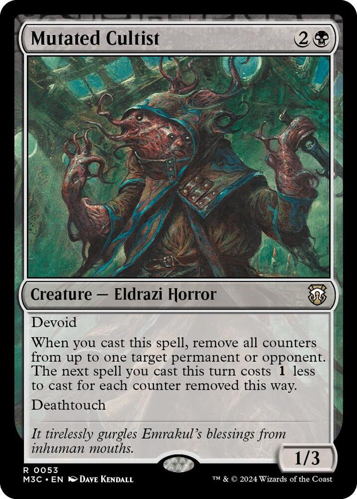 Mutated Cultist Ripple Foil (Commander: Modern Horizons 3)  - Foil