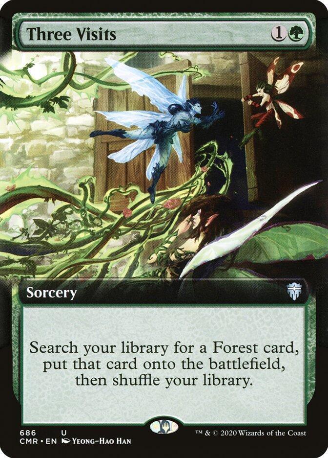 Three Visits Extended Art (Commander Legends) 