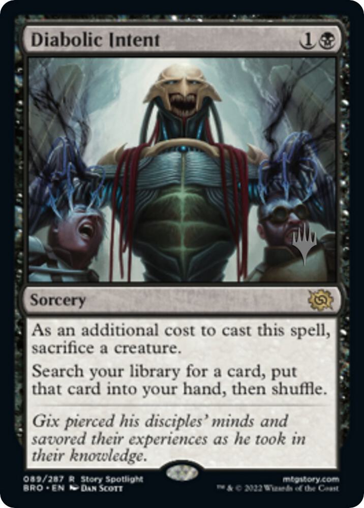Diabolic Intent 89p/169 (Promo Pack: The Brothers' War) 