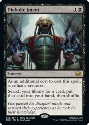 Diabolic Intent 89p/169 (Promo Pack: The Brothers' War) 