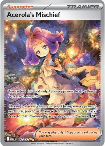 Acerola's Mischief 183/132 (ME01: Mega Evolution)  - Holofoil