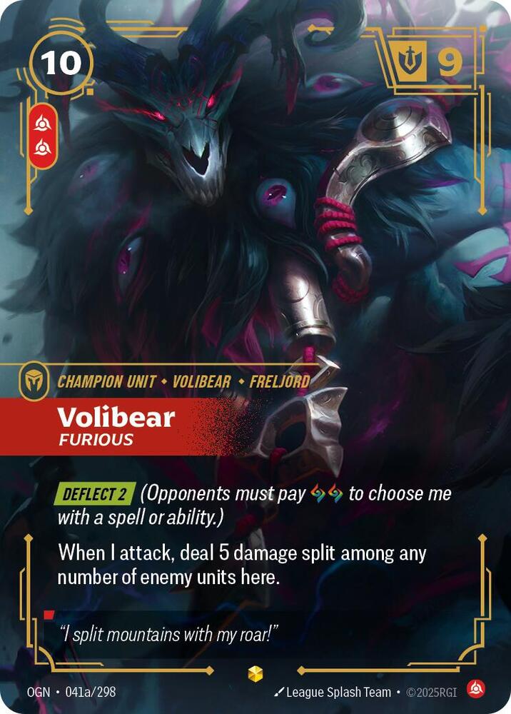Volibear Furious Alternate Art (Origins)  - Foil