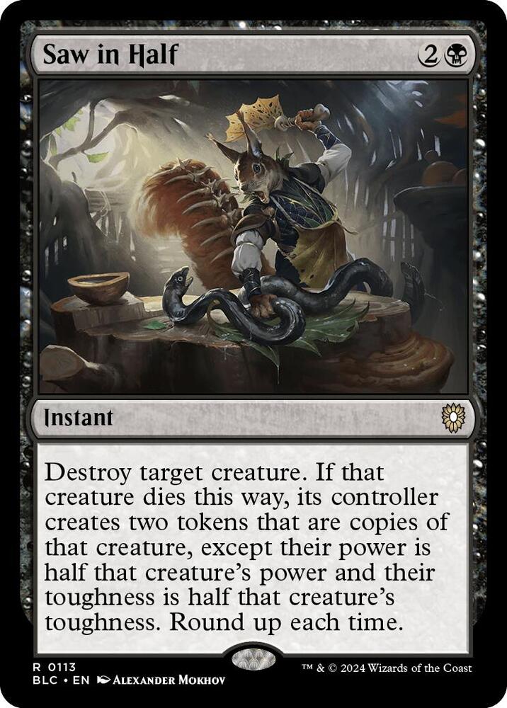 Saw in Half (Commander: Bloomburrow) 