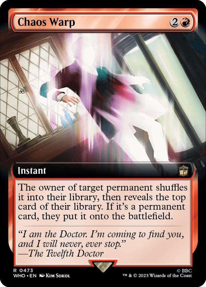 Chaos Warp 473/331 (Universes Beyond: Doctor Who)  - Extended Art