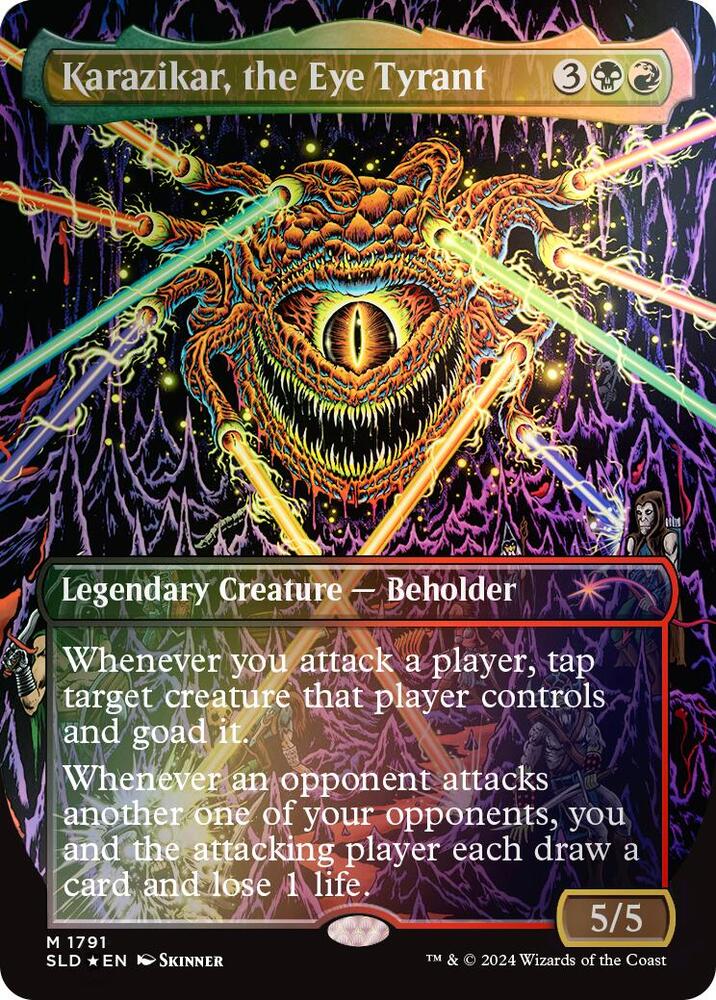 Karazikar the Eye Tyrant Rainbow Foil (Secret Lair Drop Series)  - Foil