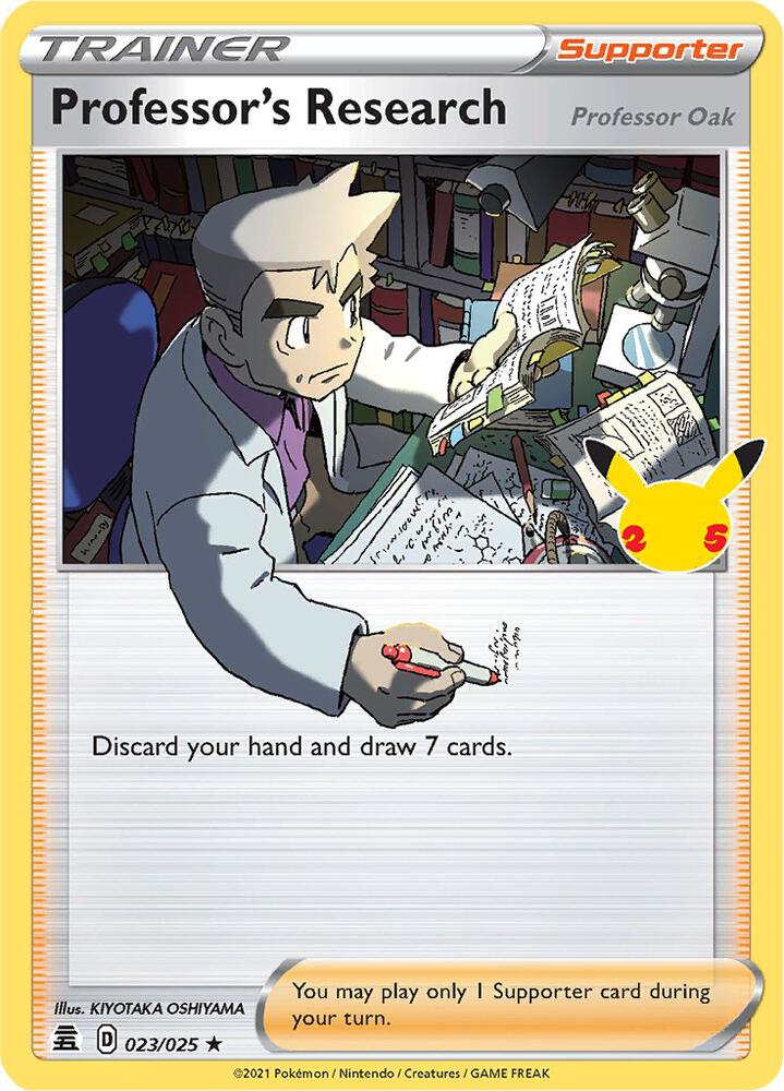 Professors Research Professor Oak 023/025 (Celebrations)  - Holofoil