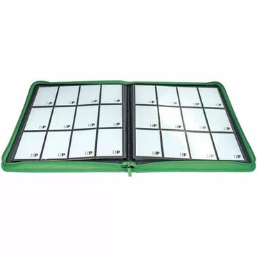 Ultra Pro: UP15741 Vivid 12-Pocket Zippered PRO-Binder: Green