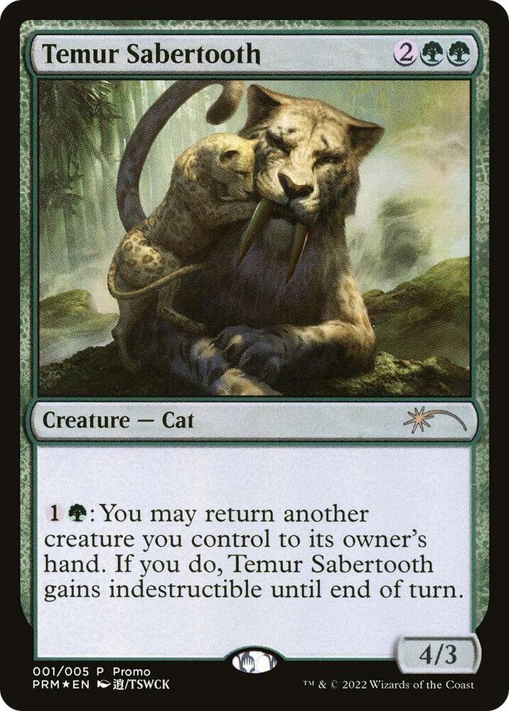 Temur Sabertooth (Unique and Miscellaneous Promos)  - Foil