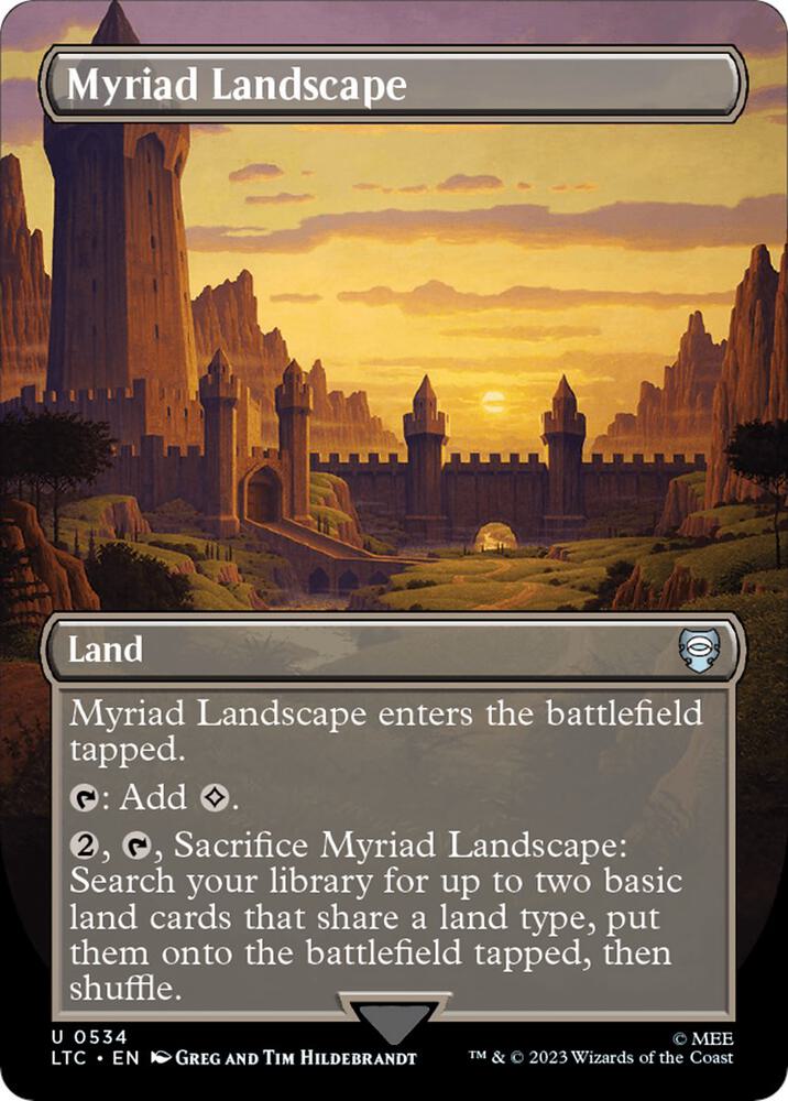 Myriad Landscape Borderless (Commander: The Lord of the Rings: Tales of Middle-earth)  - Foil