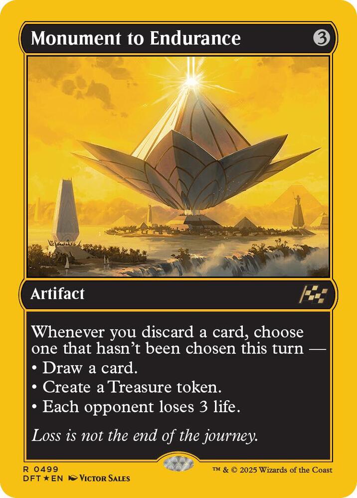 Monument to Endurance First Place Foil 499 (Aetherdrift)  - First-Place Foil