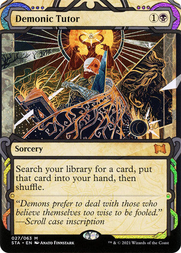 Demonic Tutor  27 (Strixhaven: Mystical Archive)  - Etched Foil