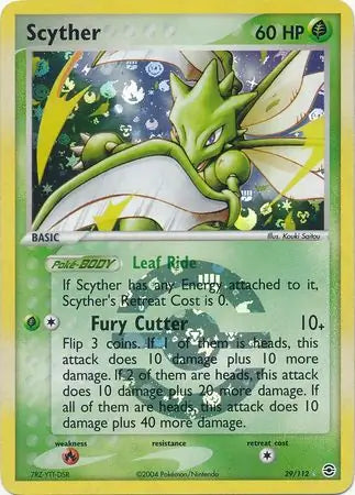 Scyther 29/112 (FireRed & LeafGreen)  - Reverse Holofoil