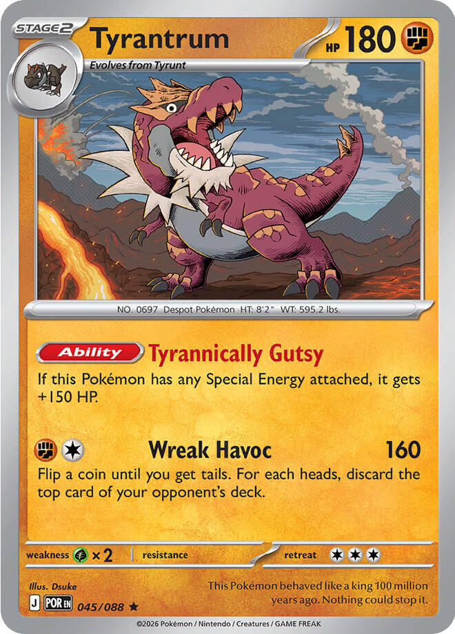 Tyrantrum 045/088 (ME03: Perfect Order)  - Holofoil