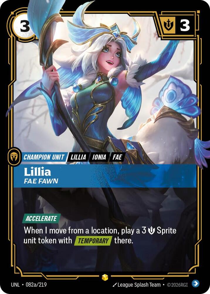 Lillia - Fae Fawn 82a/219 (Unleashed)  - Foil
