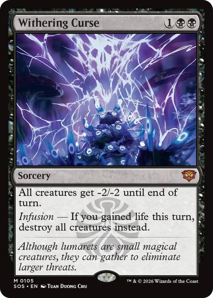 Withering Curse 105 (Secrets of Strixhaven)  - Foil