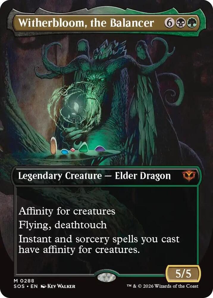 Witherbloom the Balancer Borderless 288 (Secrets of Strixhaven)  - Foil