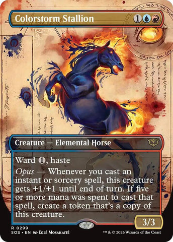 Colorstorm Stallion 299 (Secrets of Strixhaven)  - Borderless