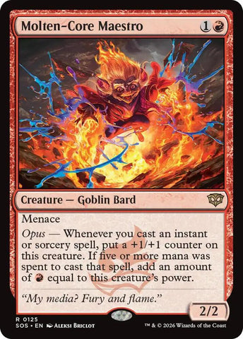 Molten-Core Maestro 125 (Secrets of Strixhaven)  - Foil