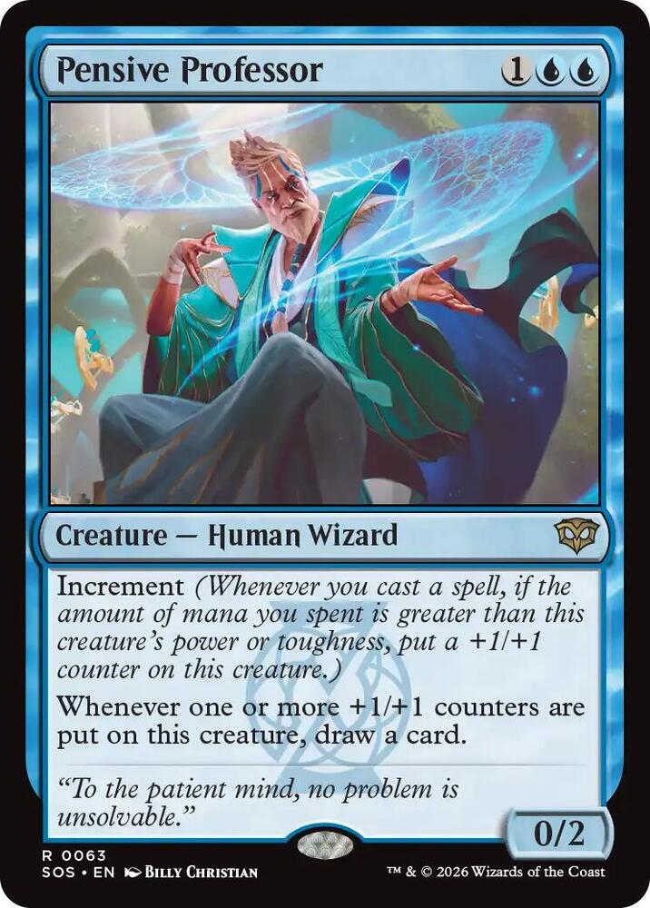 Pensive Professor 63 (Secrets of Strixhaven)  - Foil