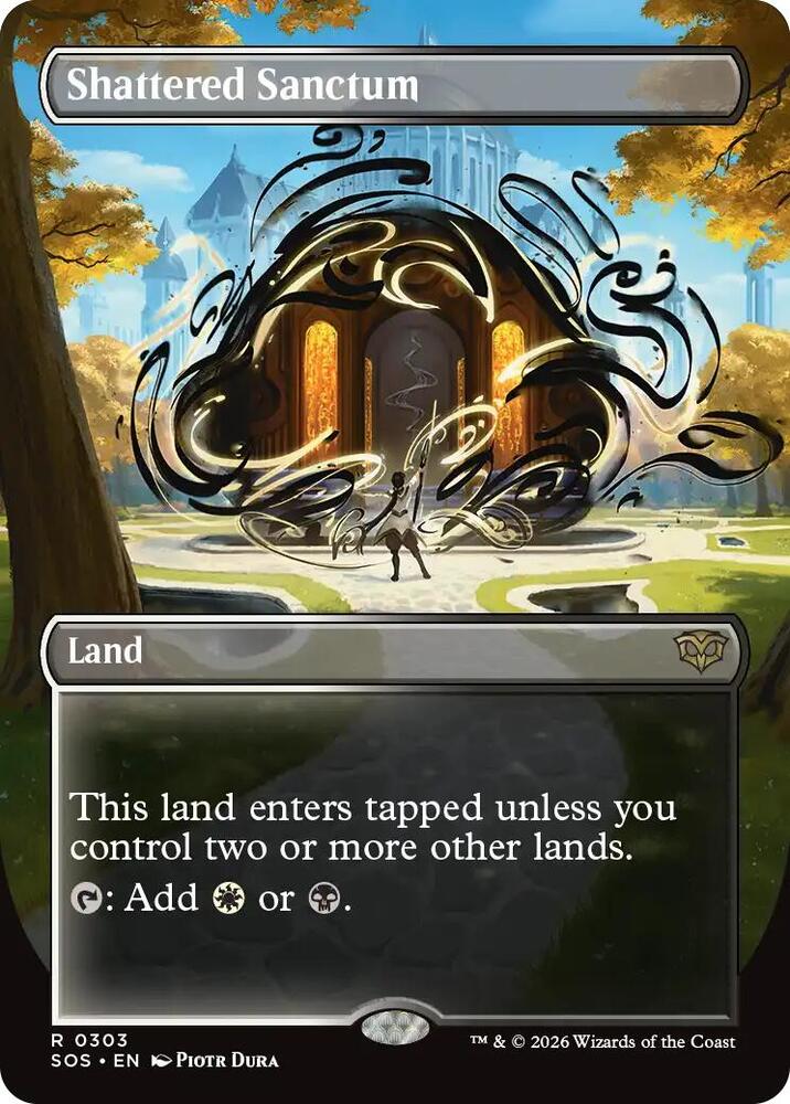 Shattered Sanctum Borderless 303 (Secrets of Strixhaven)  - Foil