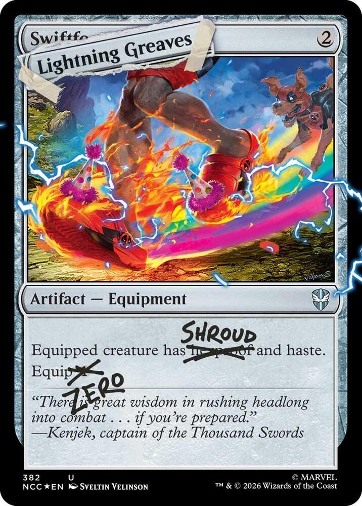 Lightning Greaves 382 Pool Party Foil 382 (Secret Lair Drop Series)  - Foil