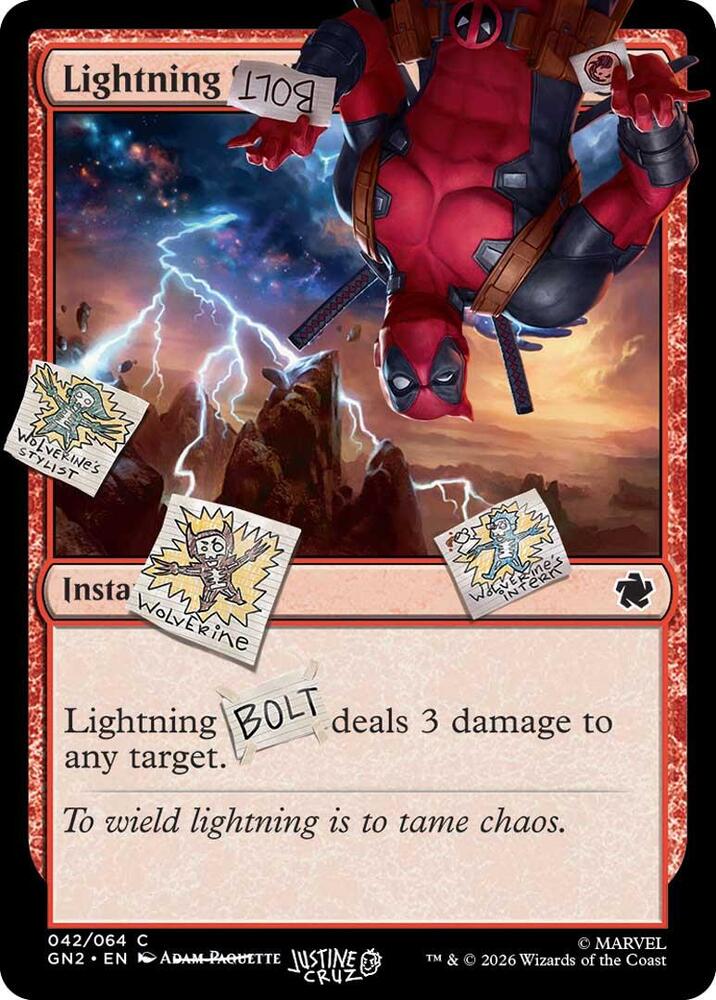 Lightning Bolt 042 42 (Secret Lair Drop Series)  - Foil