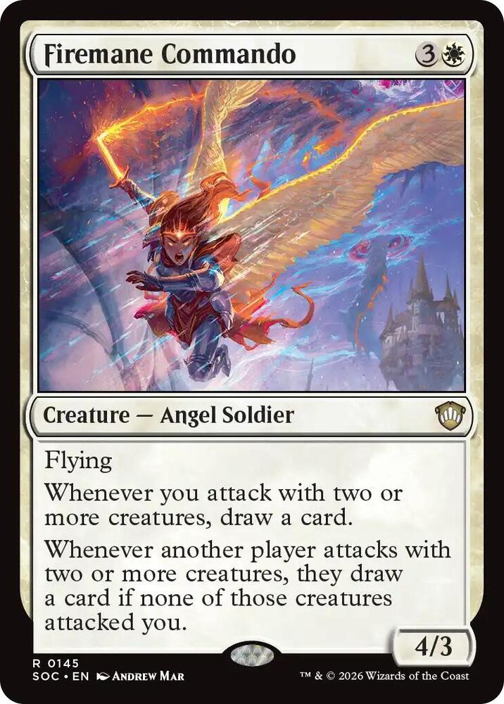 Firemane Commando 145 (Commander: Secrets of Strixhaven) 