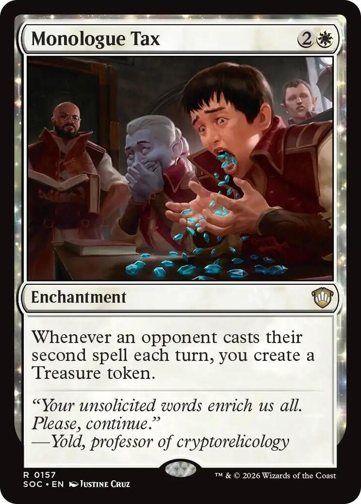 Monologue Tax 157 (Commander: Secrets of Strixhaven) 