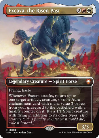 Excava the Risen Past Borderless 2 (Commander: Secrets of Strixhaven) 