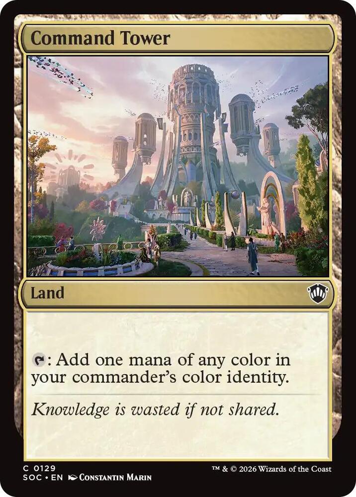 Command Tower 129 (Commander: Secrets of Strixhaven) 