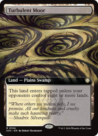 Turbulent Moor Extended Art 104 (Commander: Secrets of Strixhaven) 