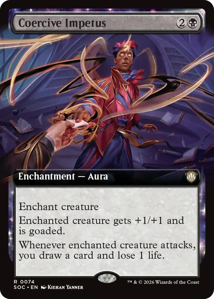 Coercive Impetus Extended Art 74 (Commander: Secrets of Strixhaven) 