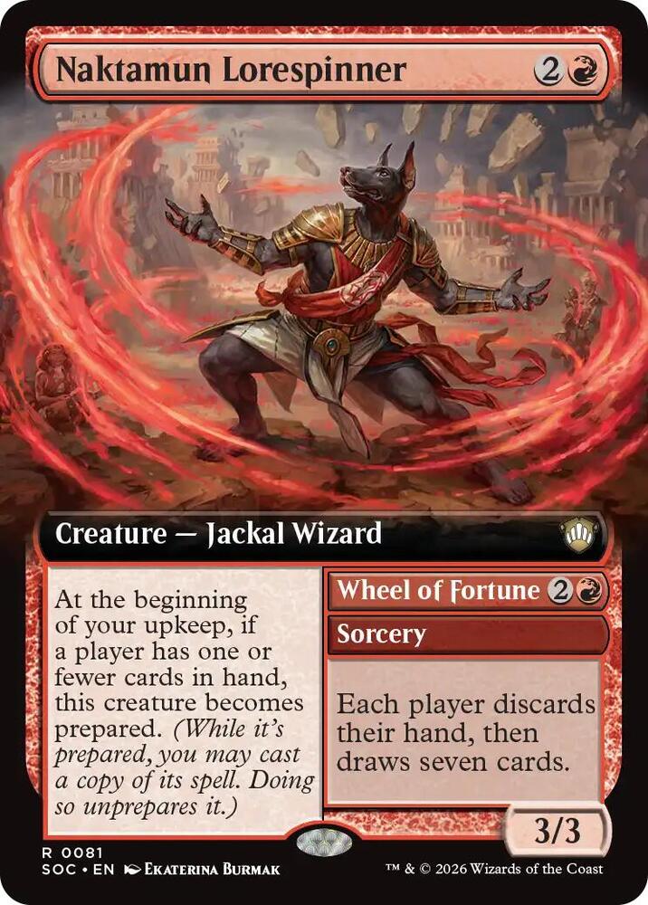 Naktamun Lorespinner Extended Art 81 (Commander: Secrets of Strixhaven) 
