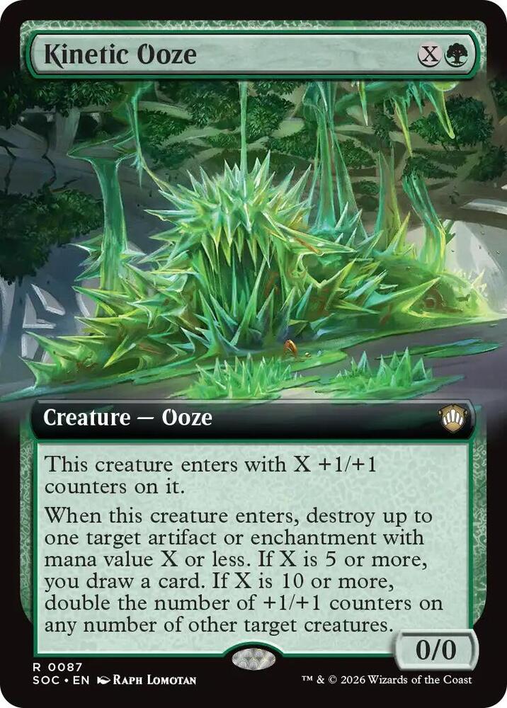 Kinetic Ooze Extended Art 87 (Commander: Secrets of Strixhaven) 