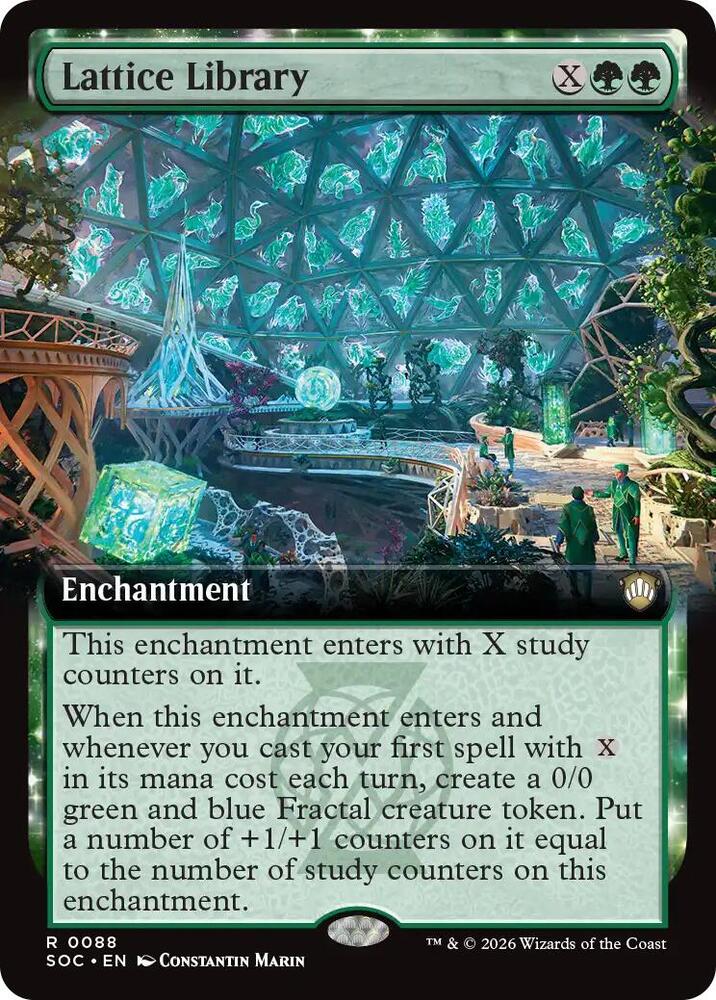 Lattice Library Extended Art 88 (Commander: Secrets of Strixhaven) 