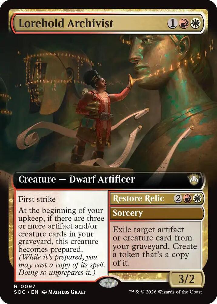 Lorehold Archivist Extended Art 97 (Commander: Secrets of Strixhaven) 