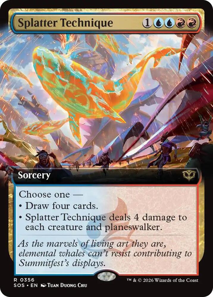 Splatter Technique Extended Art 356 (Secrets of Strixhaven)  - Foil