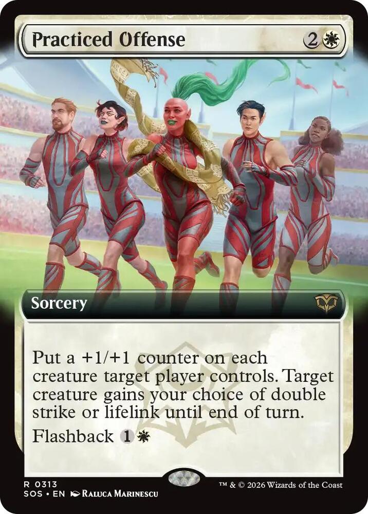 Practiced Offense Extended Art 313 (Secrets of Strixhaven) 
