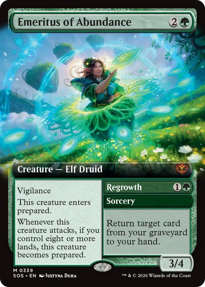 Emeritus of Abundance Extended Art 339 (Secrets of Strixhaven) 
