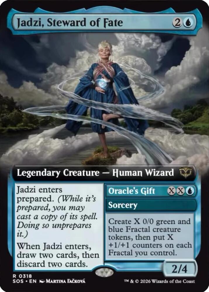 Jadzi Steward of Fate Extended Art 318 (Secrets of Strixhaven)  - Foil