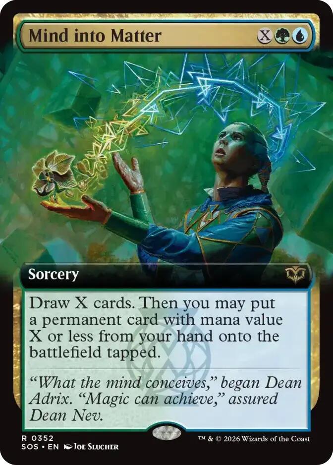 Mind into Matter 352 (Secrets of Strixhaven)  - Extended Art Foil