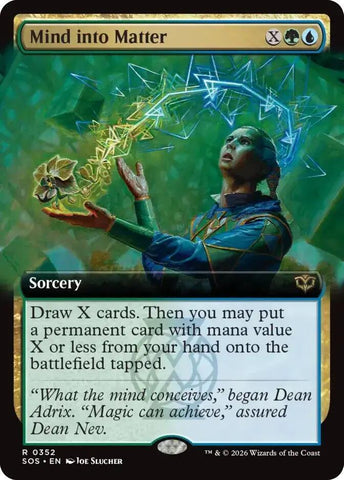 Mind into Matter 352 (Secrets of Strixhaven)  - Extended Art Foil