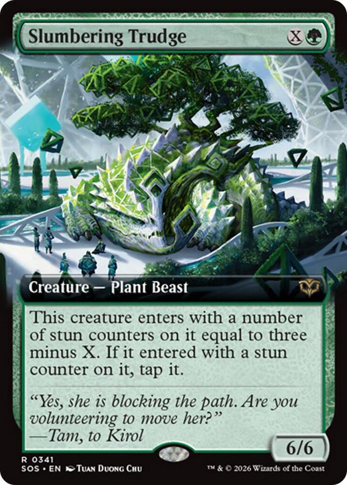Slumbering Trudge Extended Art 341 (Secrets of Strixhaven) 